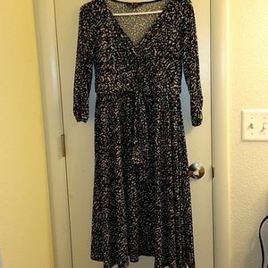 Quarter sleeve dress just about full length